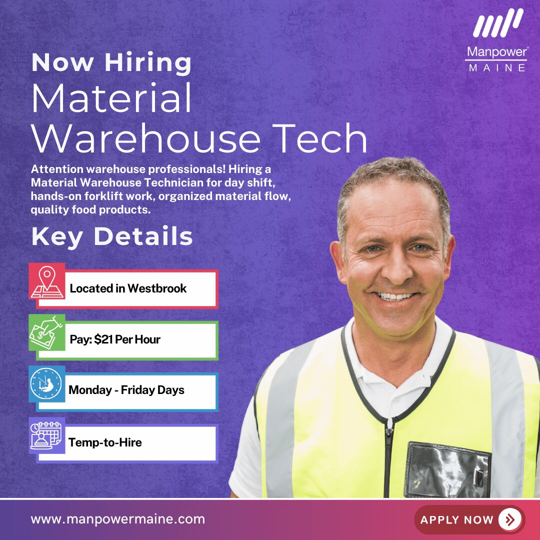 Material Warehouse Technician - Westbrook - Web Material Warehouse Technician - Westbrook - Web