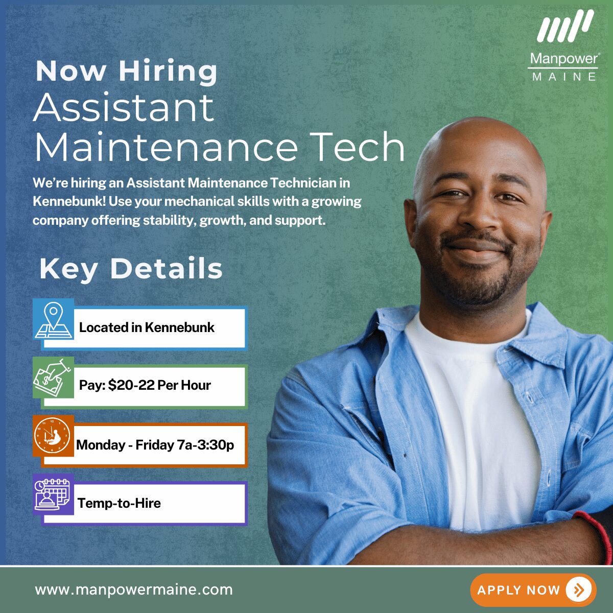 Assistant Maintenance Technician - Kennebunk - Website