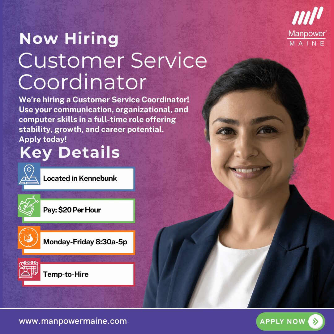 Customer Service Coordinator - Kennebunk - Web (1) Customer Service Coordinator - Kennebunk - Web (1)