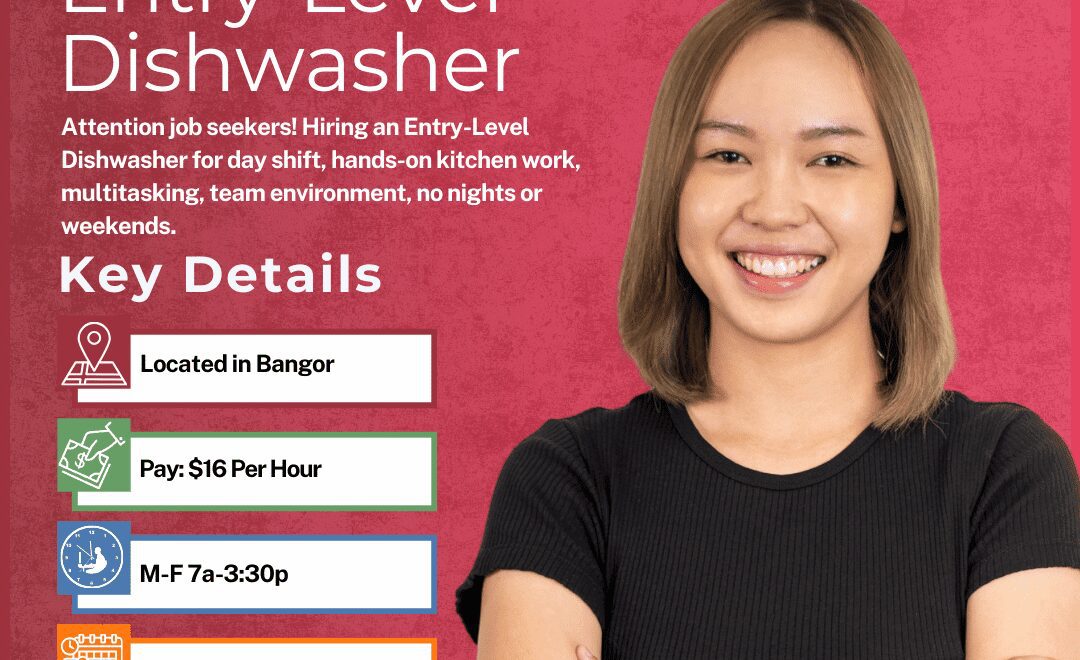 Entry-Level Dishwasher - Bangor - Web