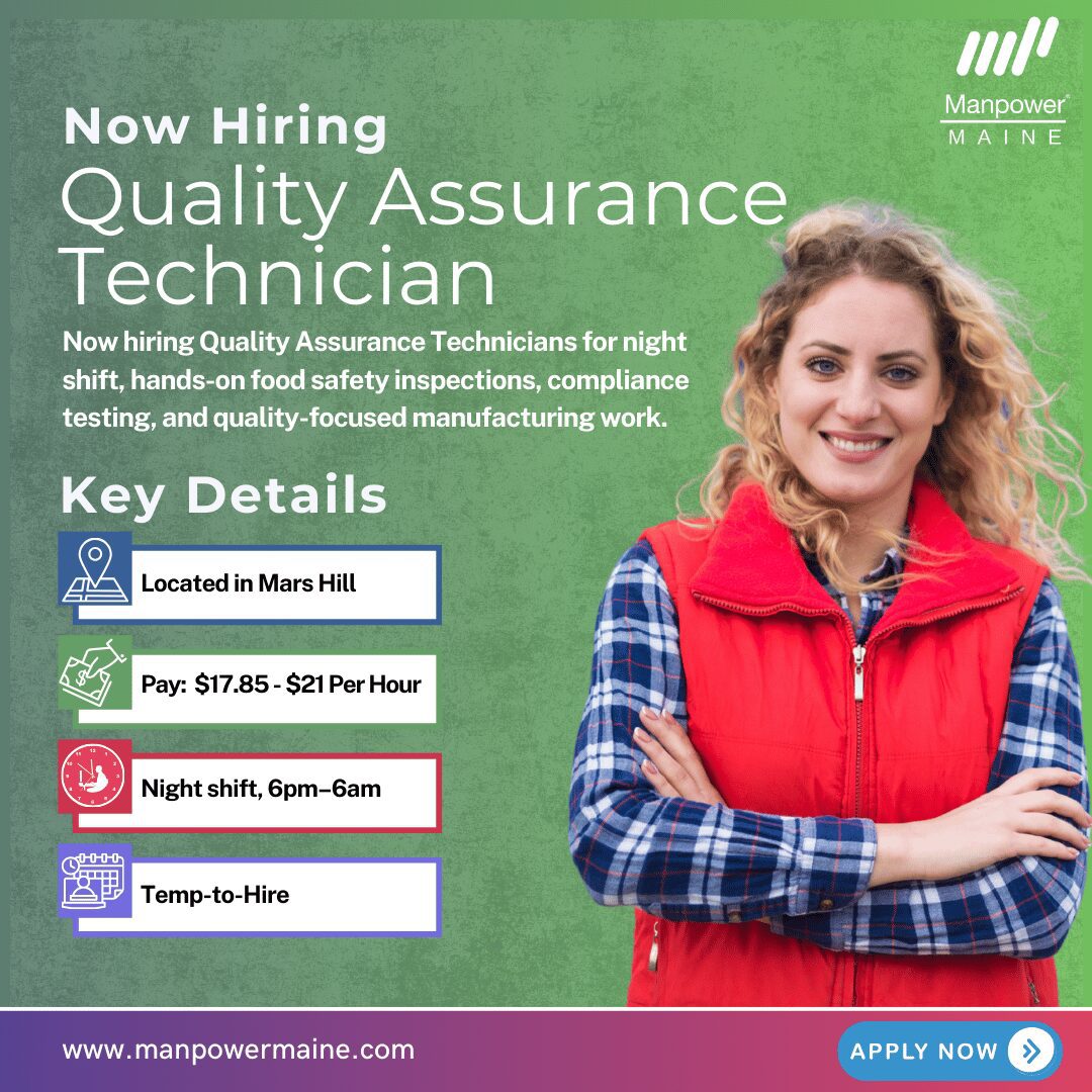 Quality Assurance Technician - Mars hill - Web