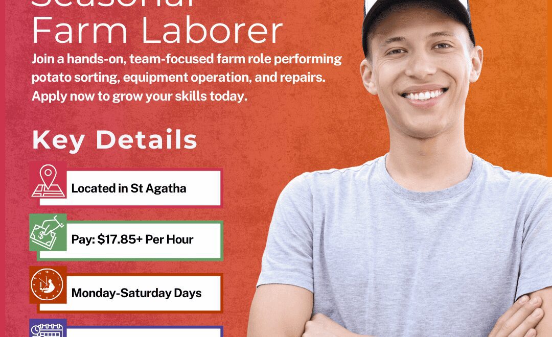 Seasonal Farm Laborer - St Agatha - Web
