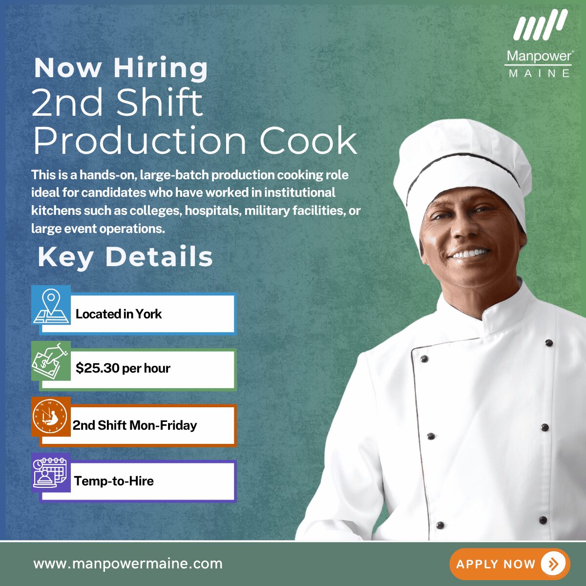 2nd Shift Production Cook