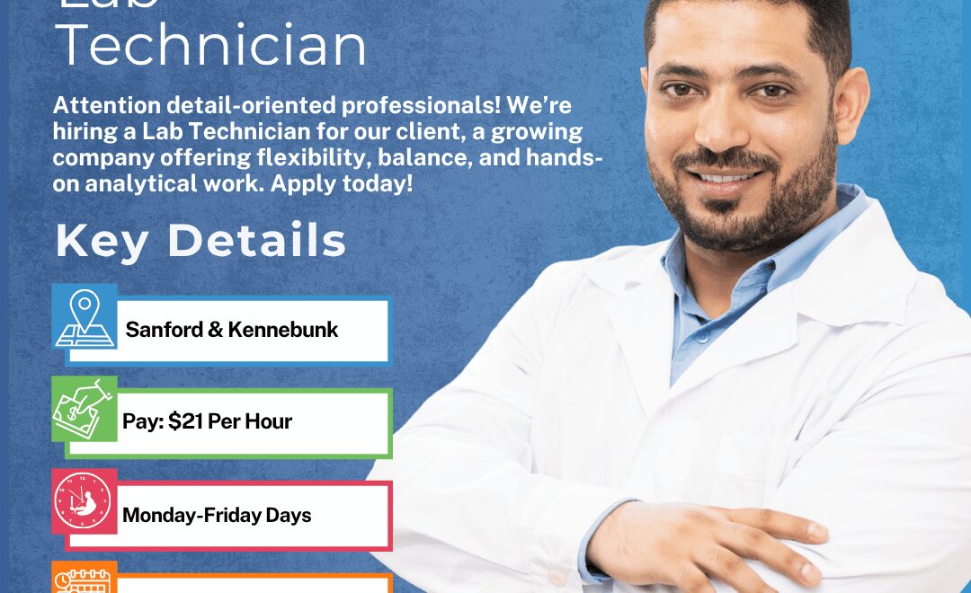 Lab Technician- Sanford & Kennebunk - Web