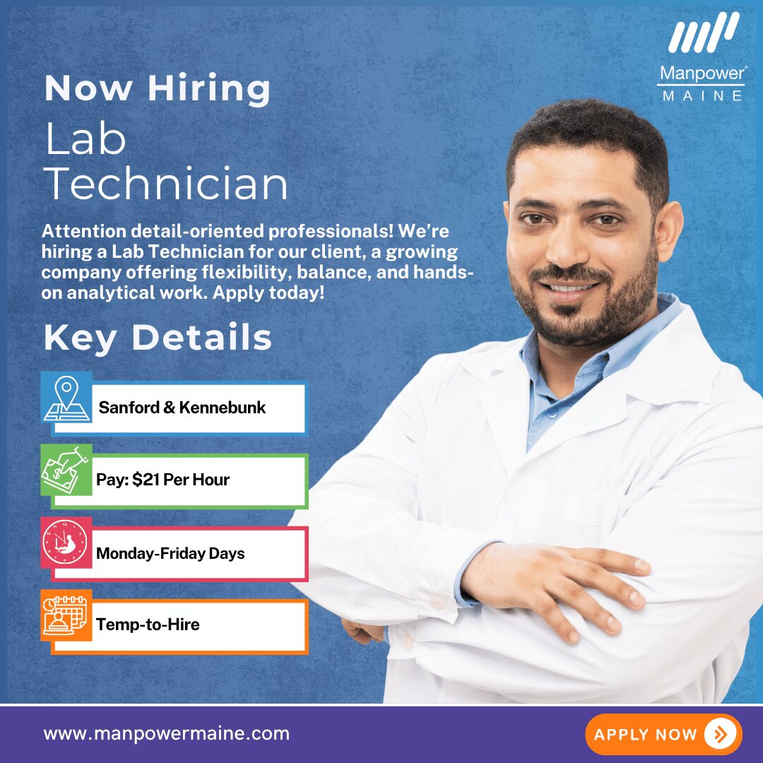 Lab Technician- Sanford & Kennebunk - Web