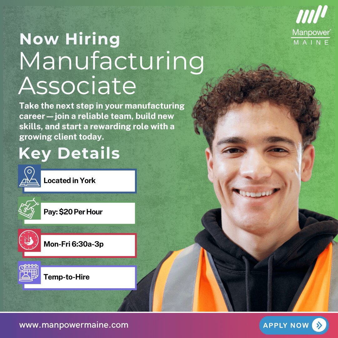 Manufacturing Associate - York - Web