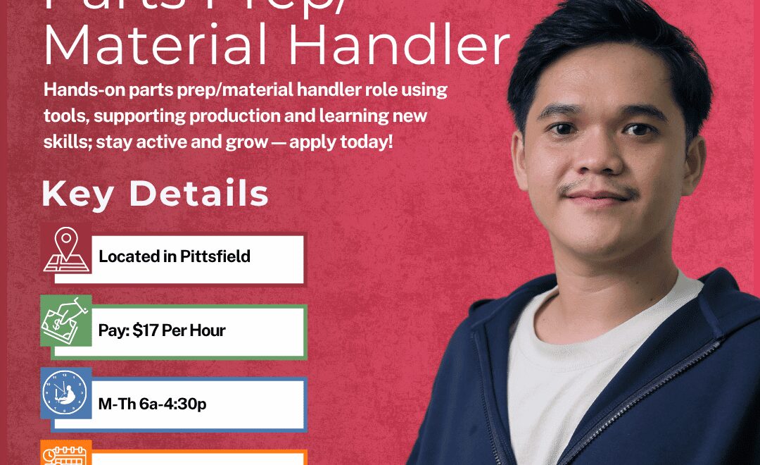 Parts Prep Material Handler - Pittsfield - Web