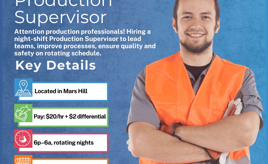 Production Supervisor - Mars Hill - Web