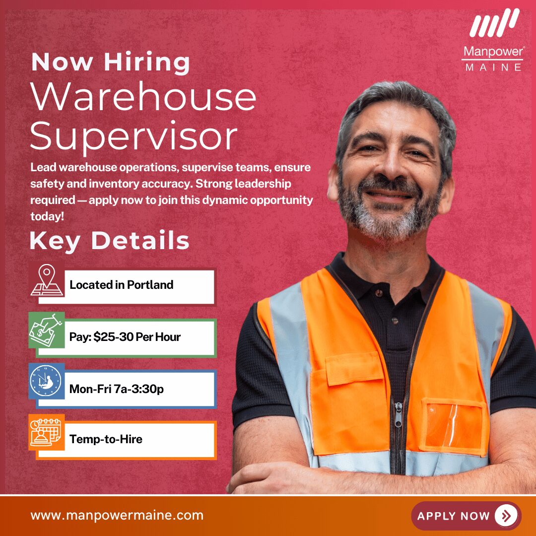 Warehouse Supervisor - Portland - Web
