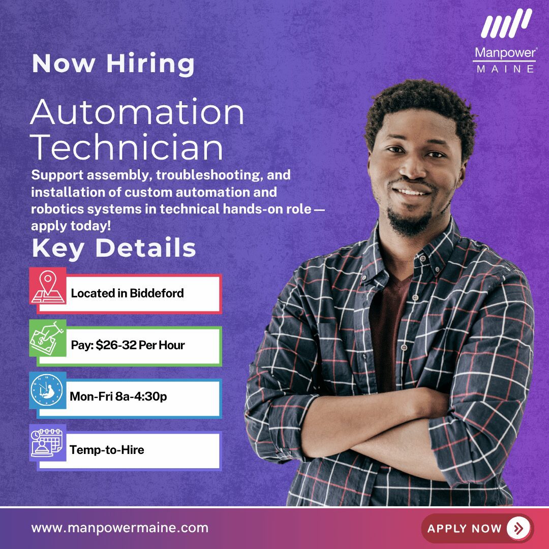 Automation Technician - Biddeford - Web