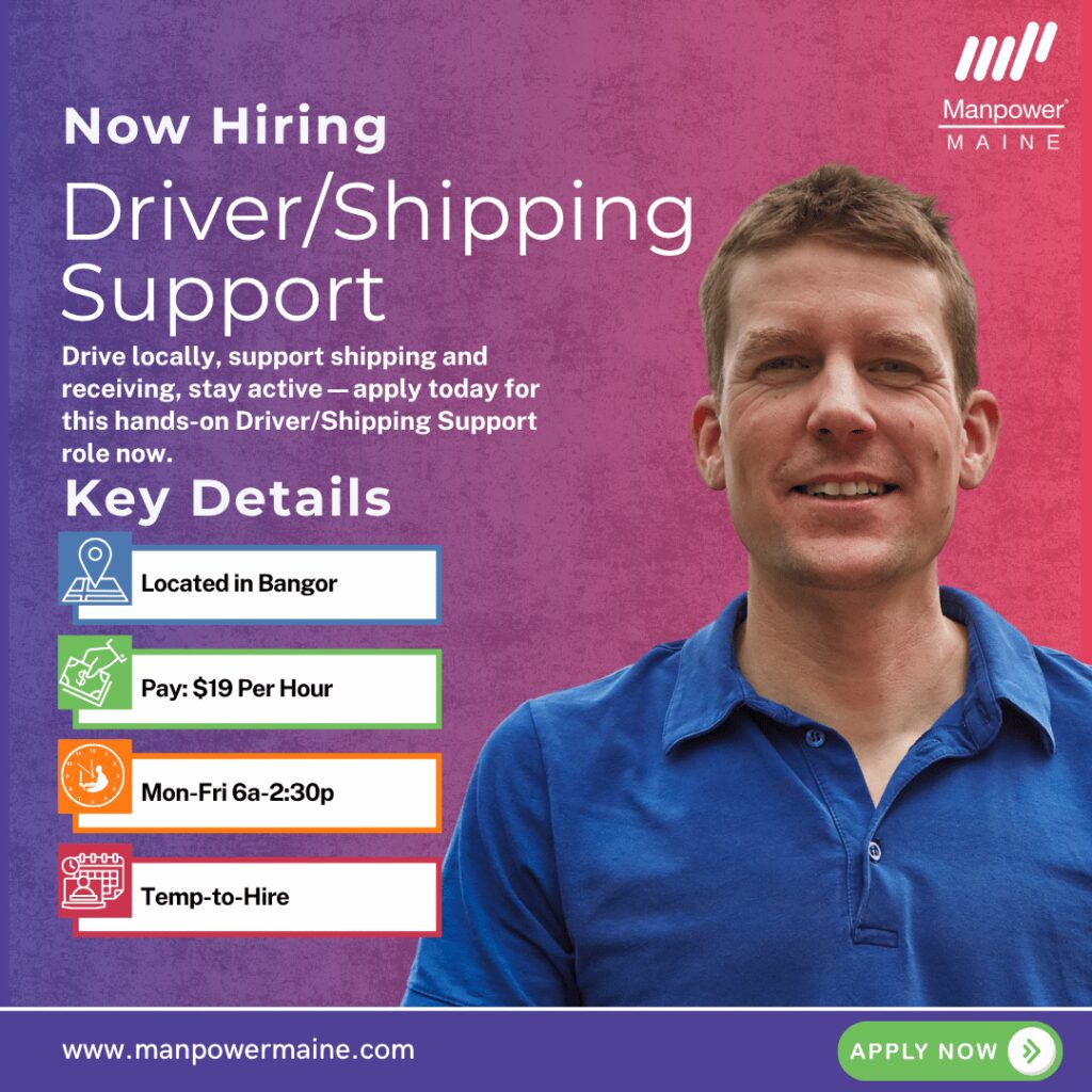 Driver Shipping Support - Bangor - Web