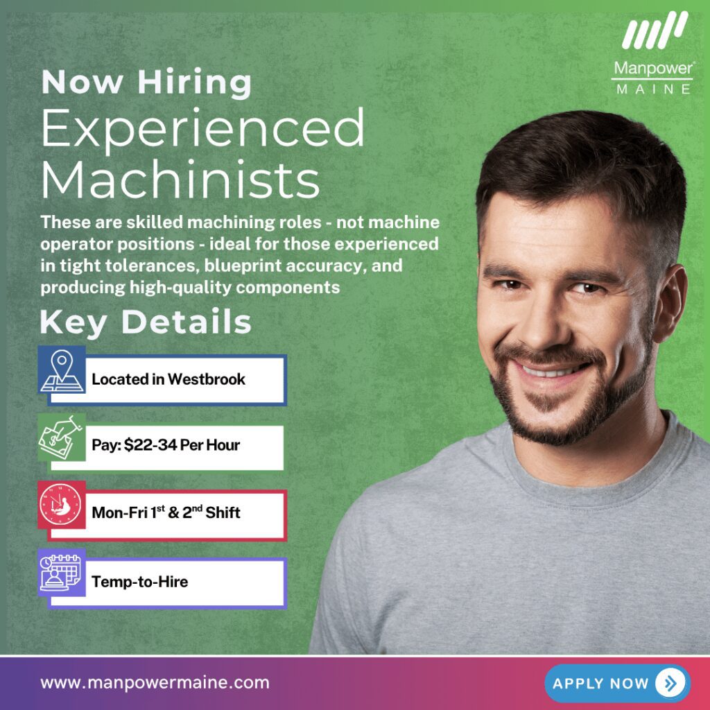 experienced machinists