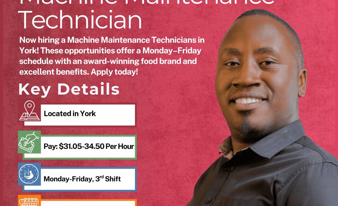Machine Maintenance Technician 3rd shift - York - Web