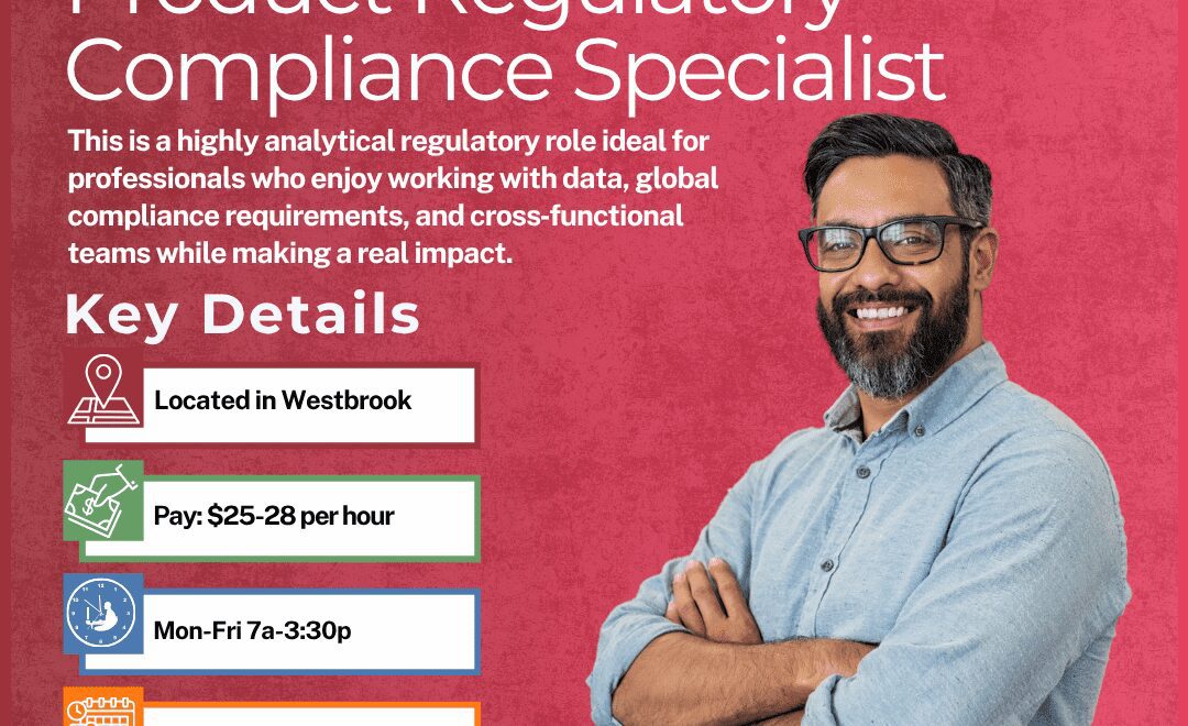 Product Regulatory Compliance Specialist