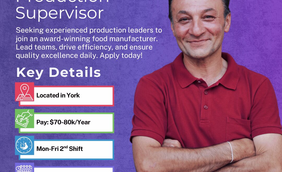 Production Supervisor - York - Web