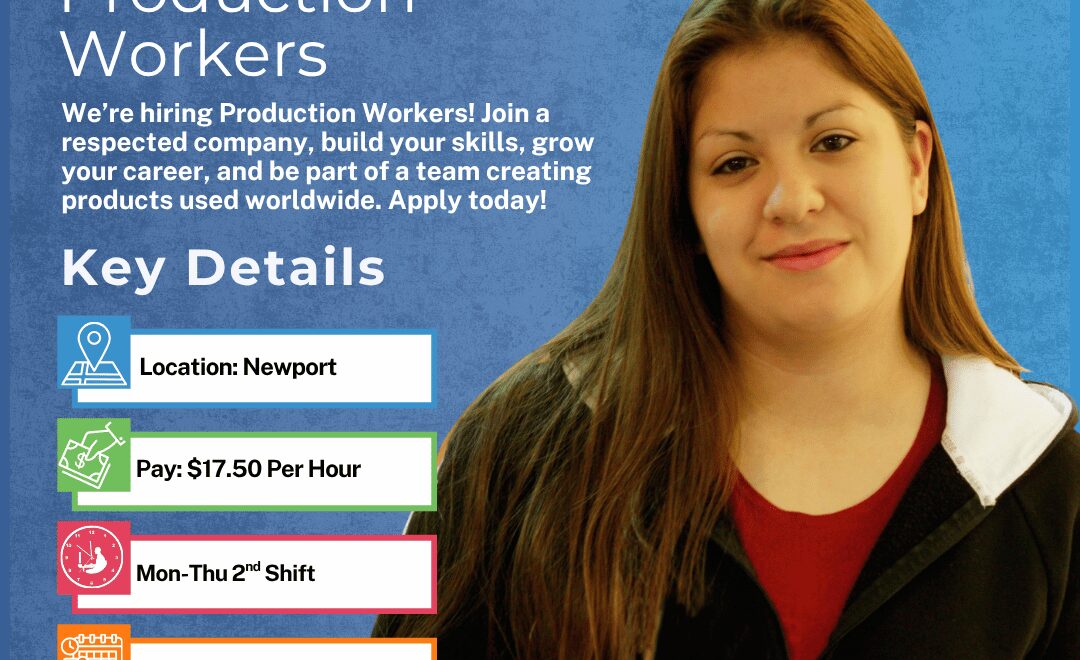 Production Workers 2nd Shift - Newport - Web