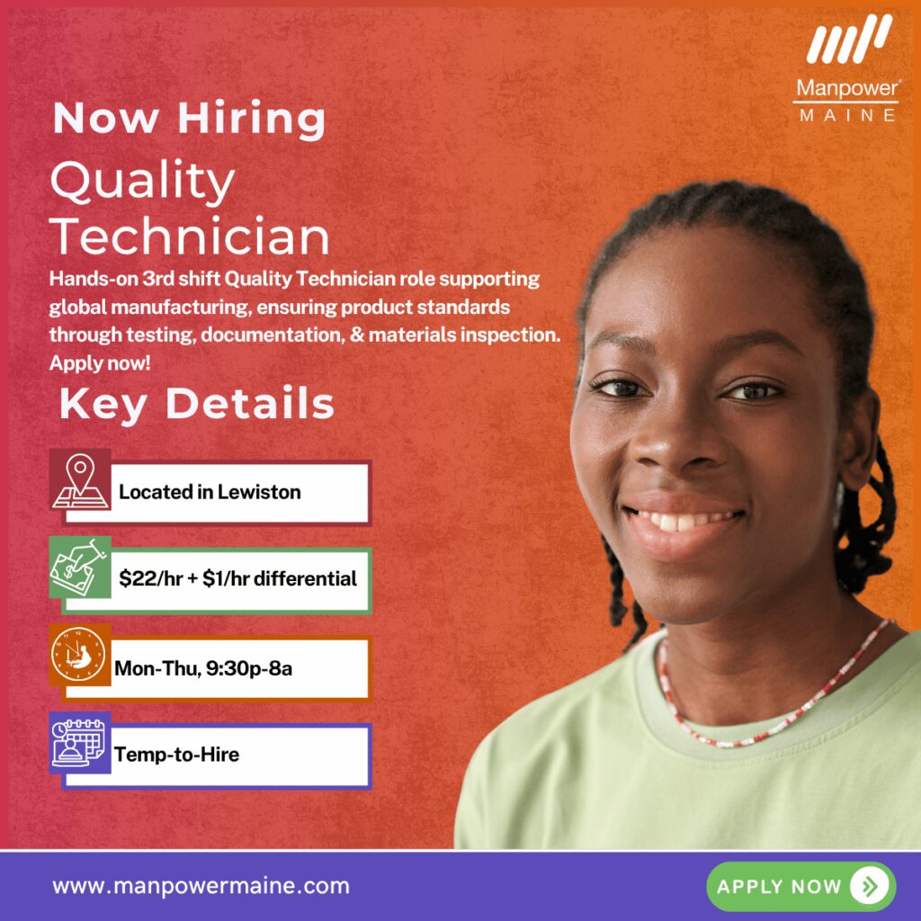 Quality Technician - Lewiston - Web