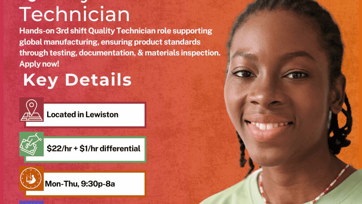 Quality Technician - Lewiston - Web