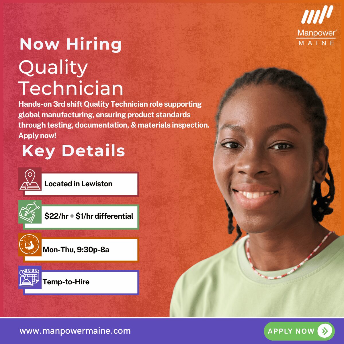 Quality Technician - Lewiston - Web