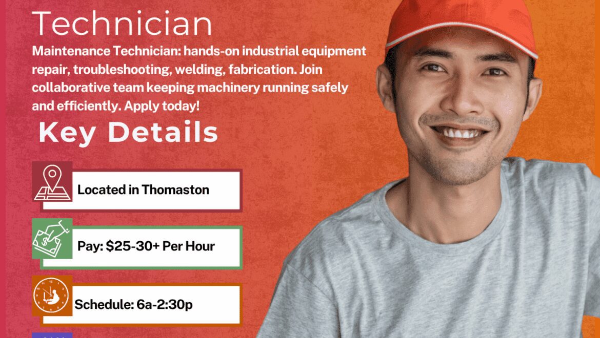Maintenance Technician - Thomaston - Web