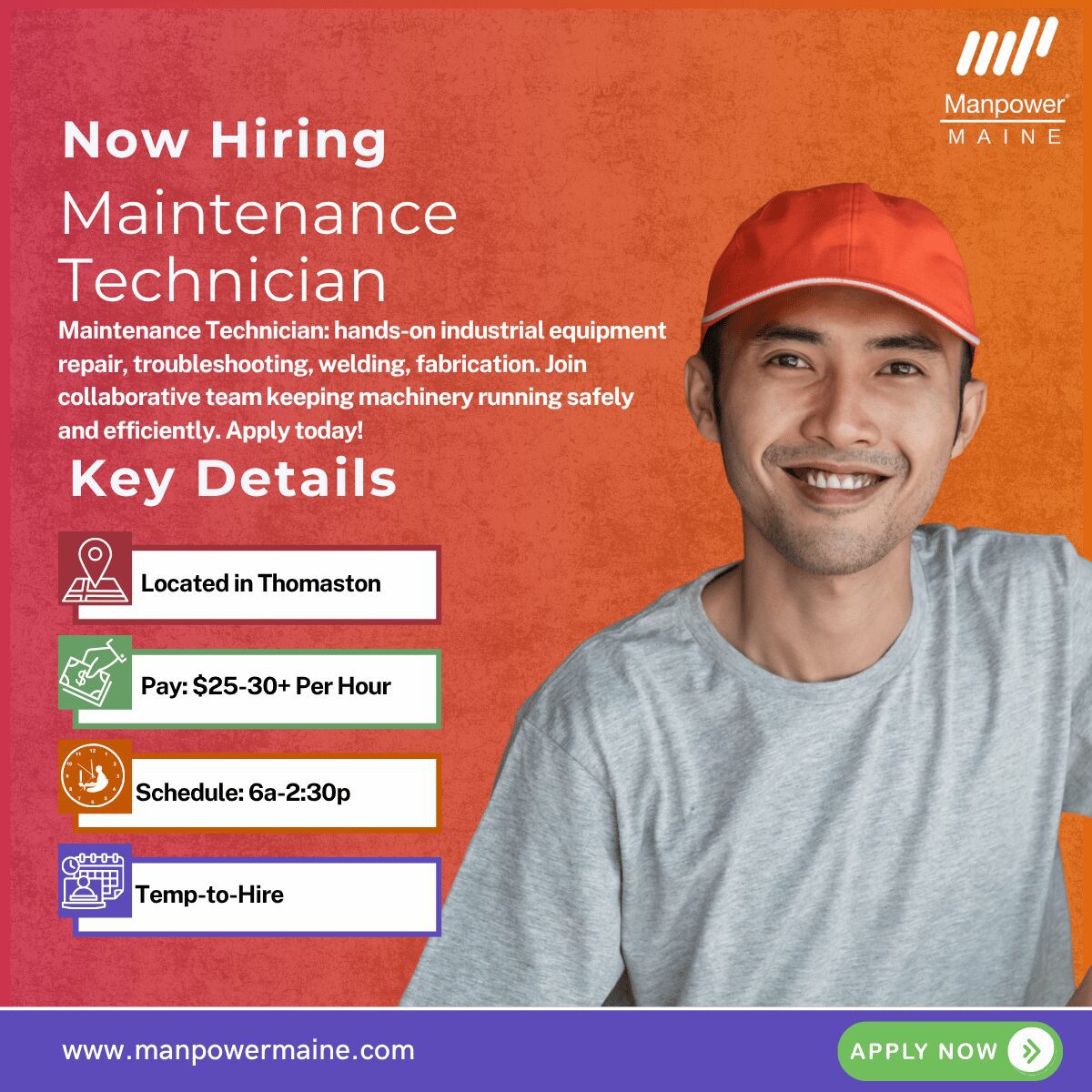 Maintenance Technician - Thomaston - Web Maintenance Technician - Thomaston - Web