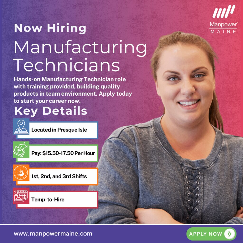 Manufacturing Technicians - Presque Isle - Web