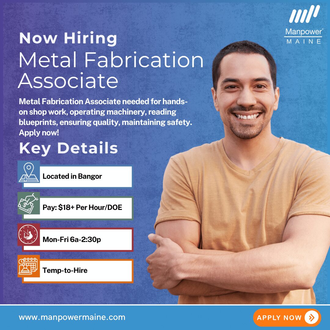 Metal Fabrication Associate - Bangor - Web