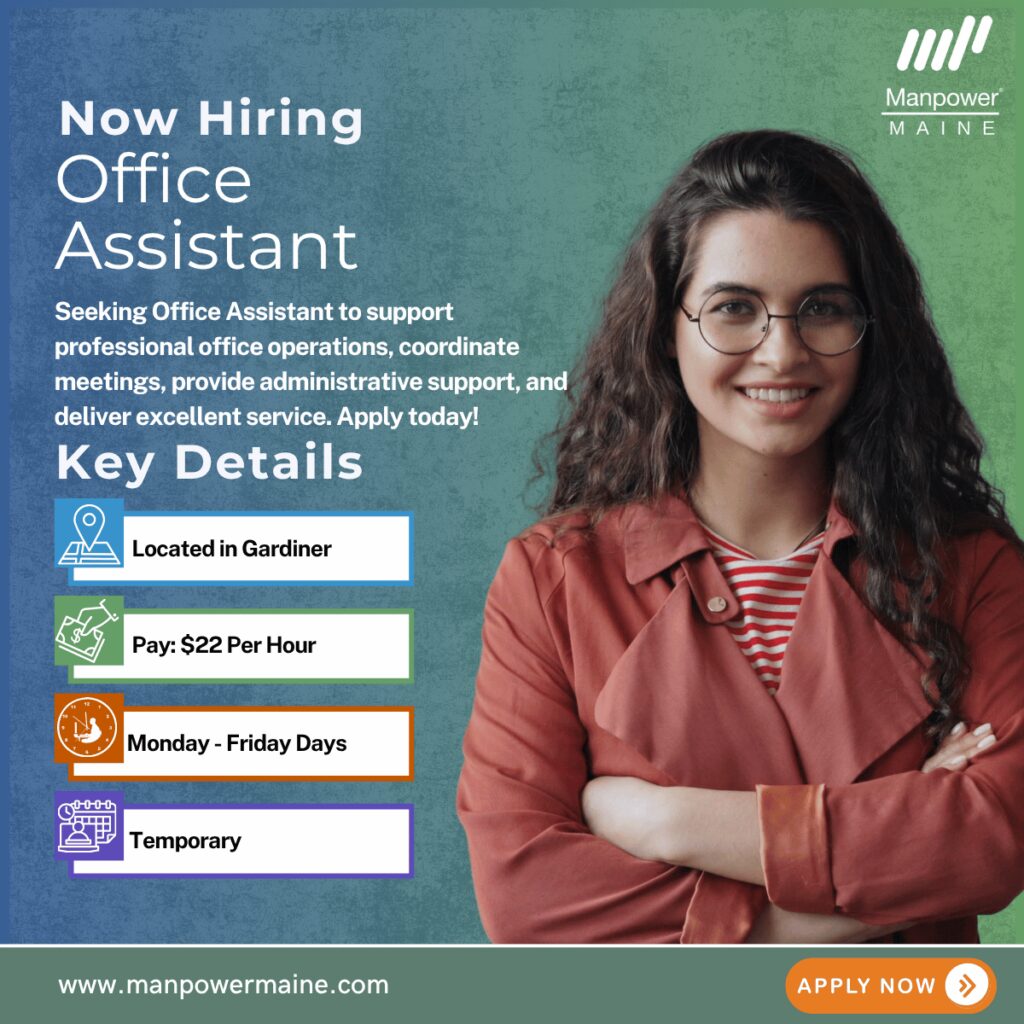 Office Assistant - Gardiner - Website
