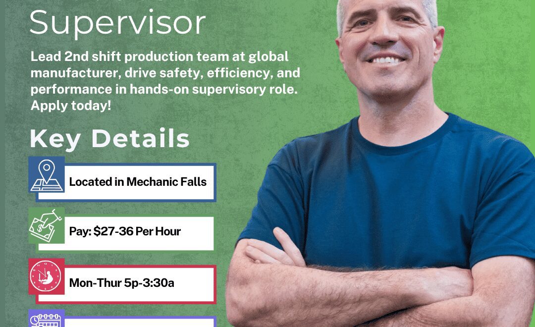 Production Supervisor - Mechanic Falls - Web