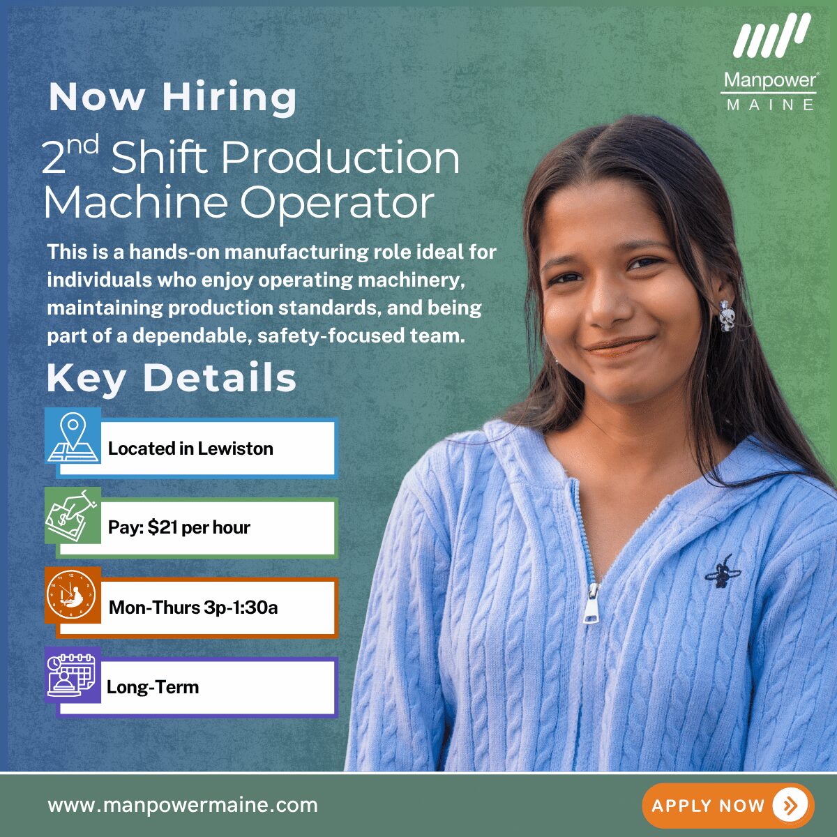2nd Shift Production - Lewiston - Web