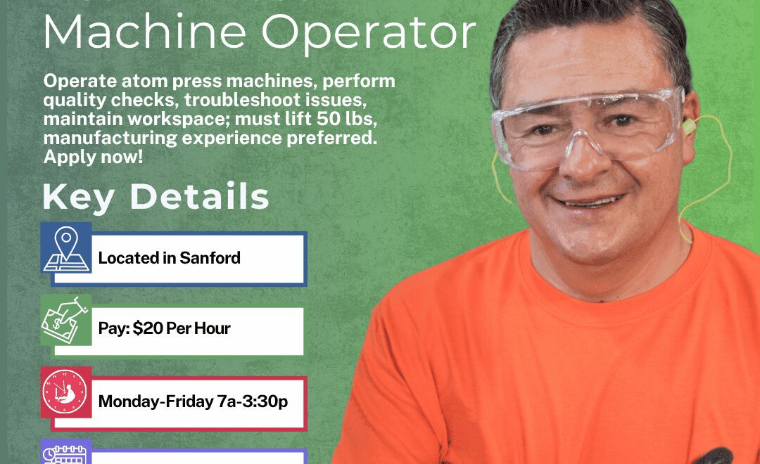 Atom Press Machine Operator - Sanford - Web