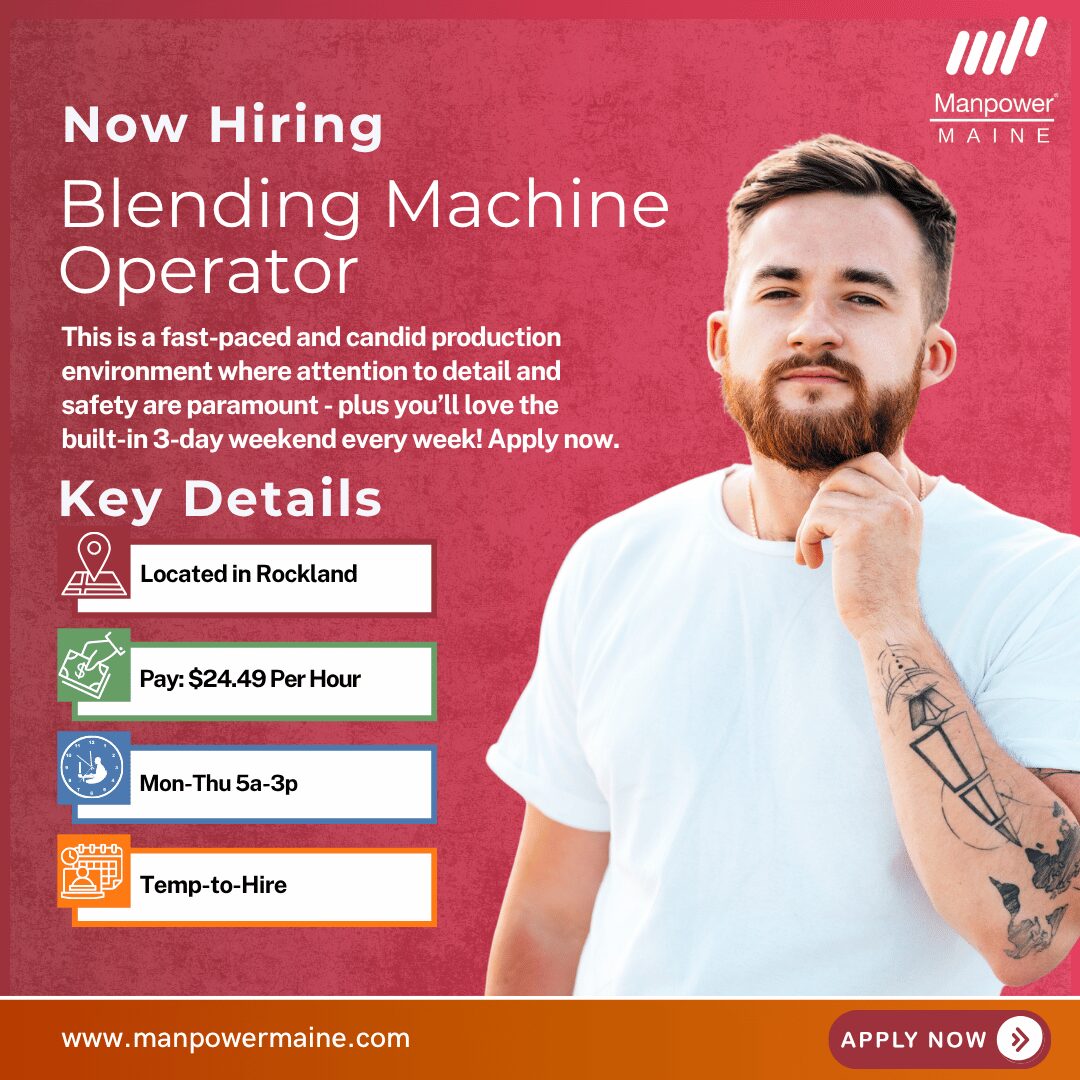 Blending Machine Operator - Rockland - Web