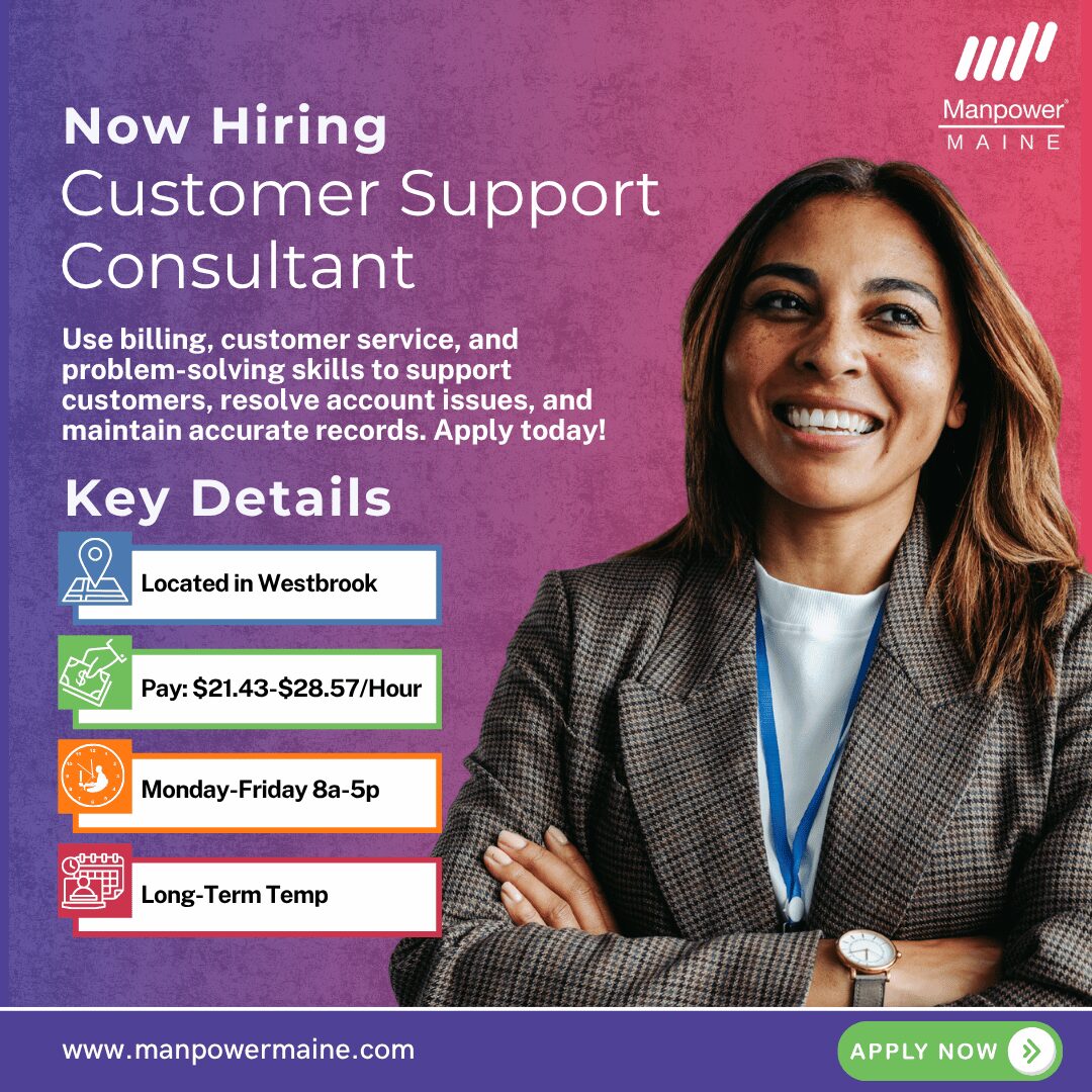 Customer Support Consultant - Westbrook - Web (1)