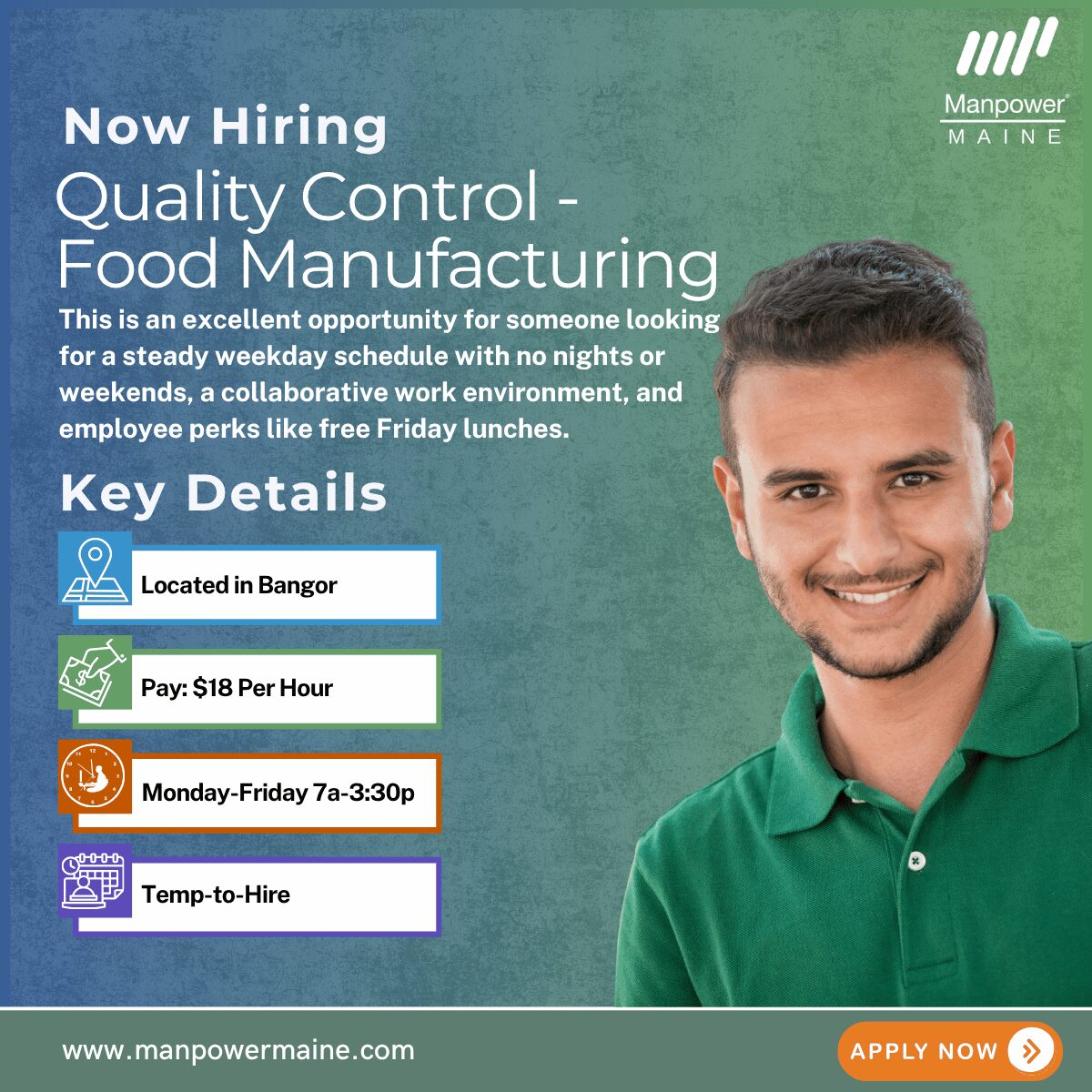 Quality Control Food Manufacturing - Bangor- Web