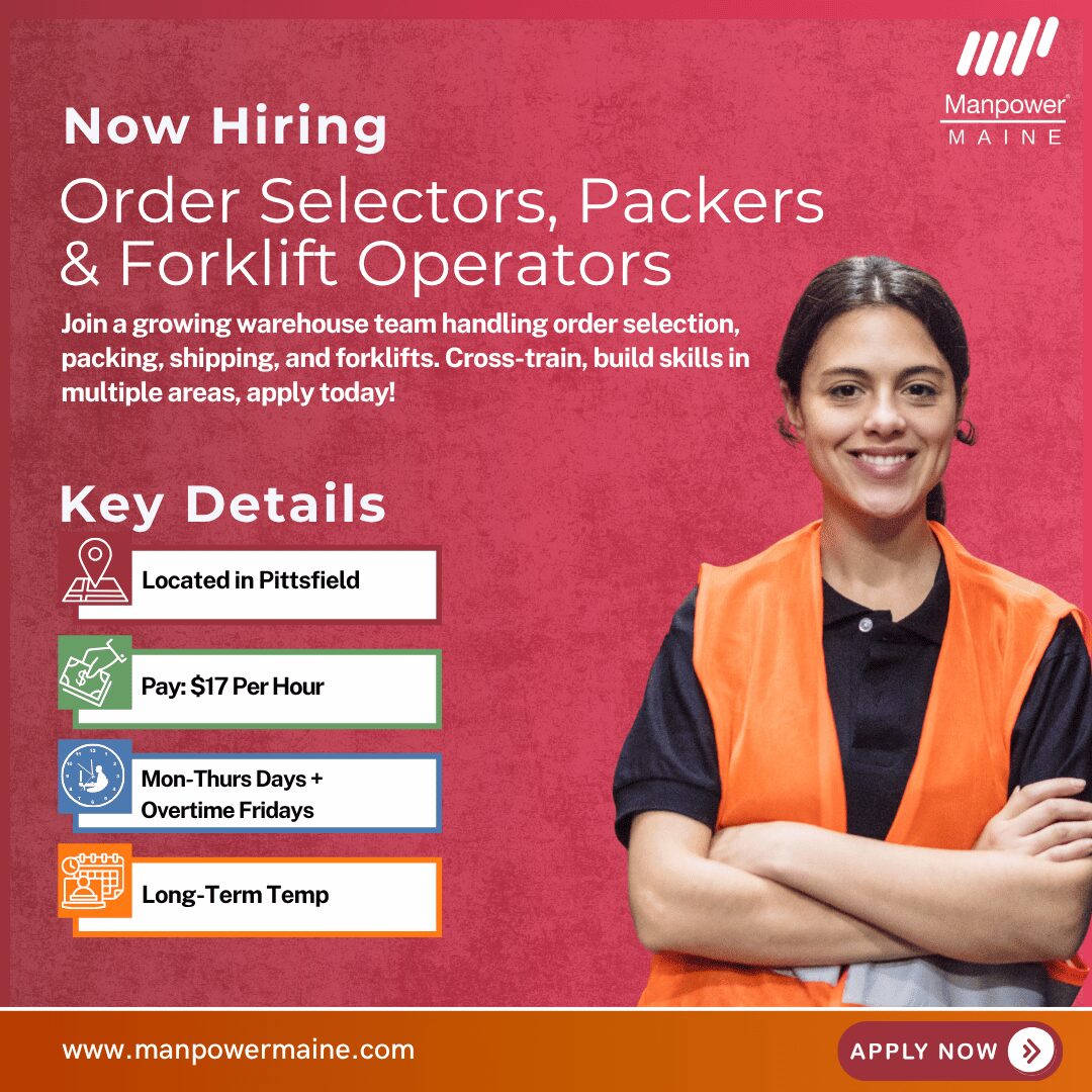 Warehouse Order Selectors, Packers & Forklift - Pittsfield - Web Warehouse Order Selectors, Packers & Forklift - Pittsfield - Web