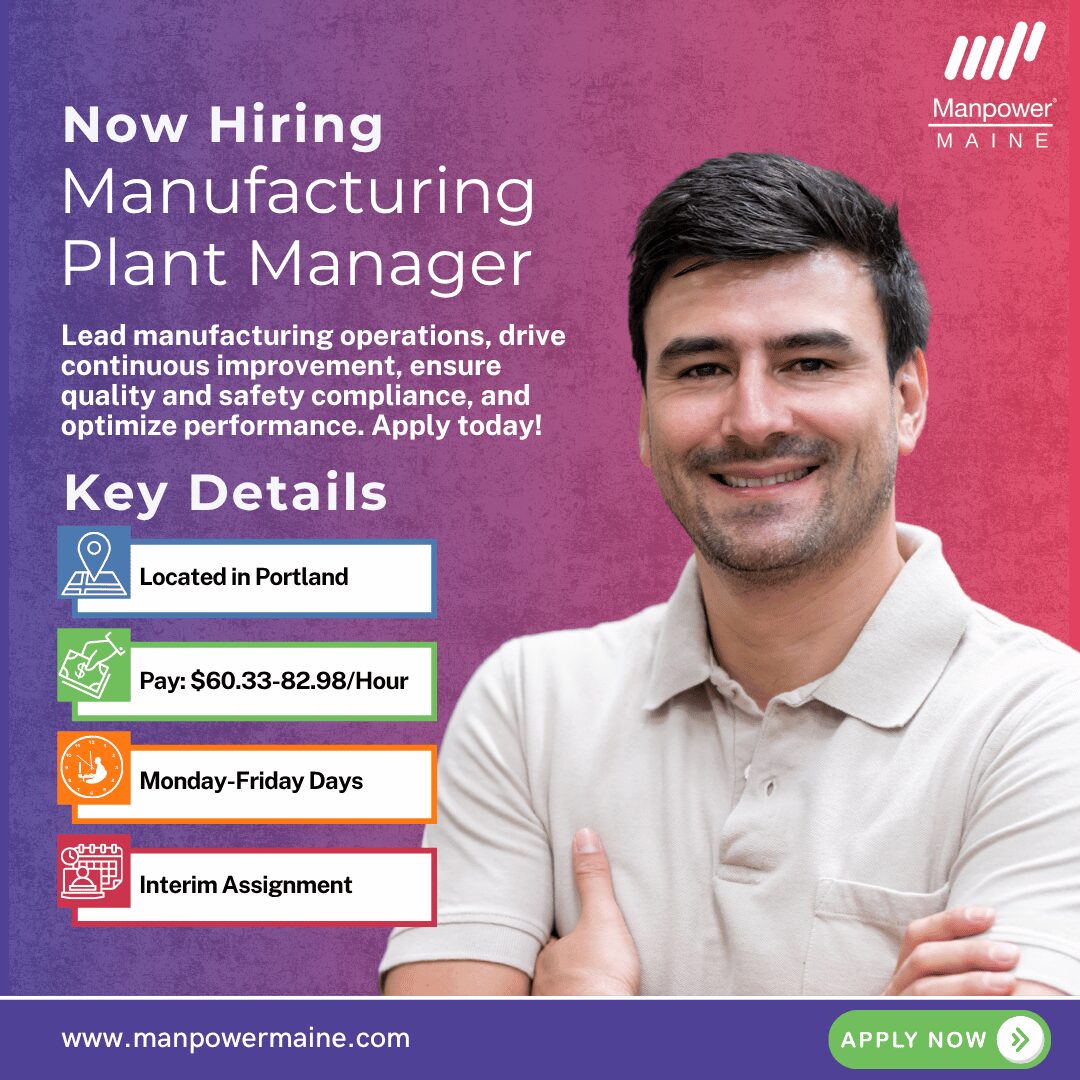 Interim Manufacturing Plant Manager - Portland - Web Interim Manufacturing Plant Manager - Portland - Web