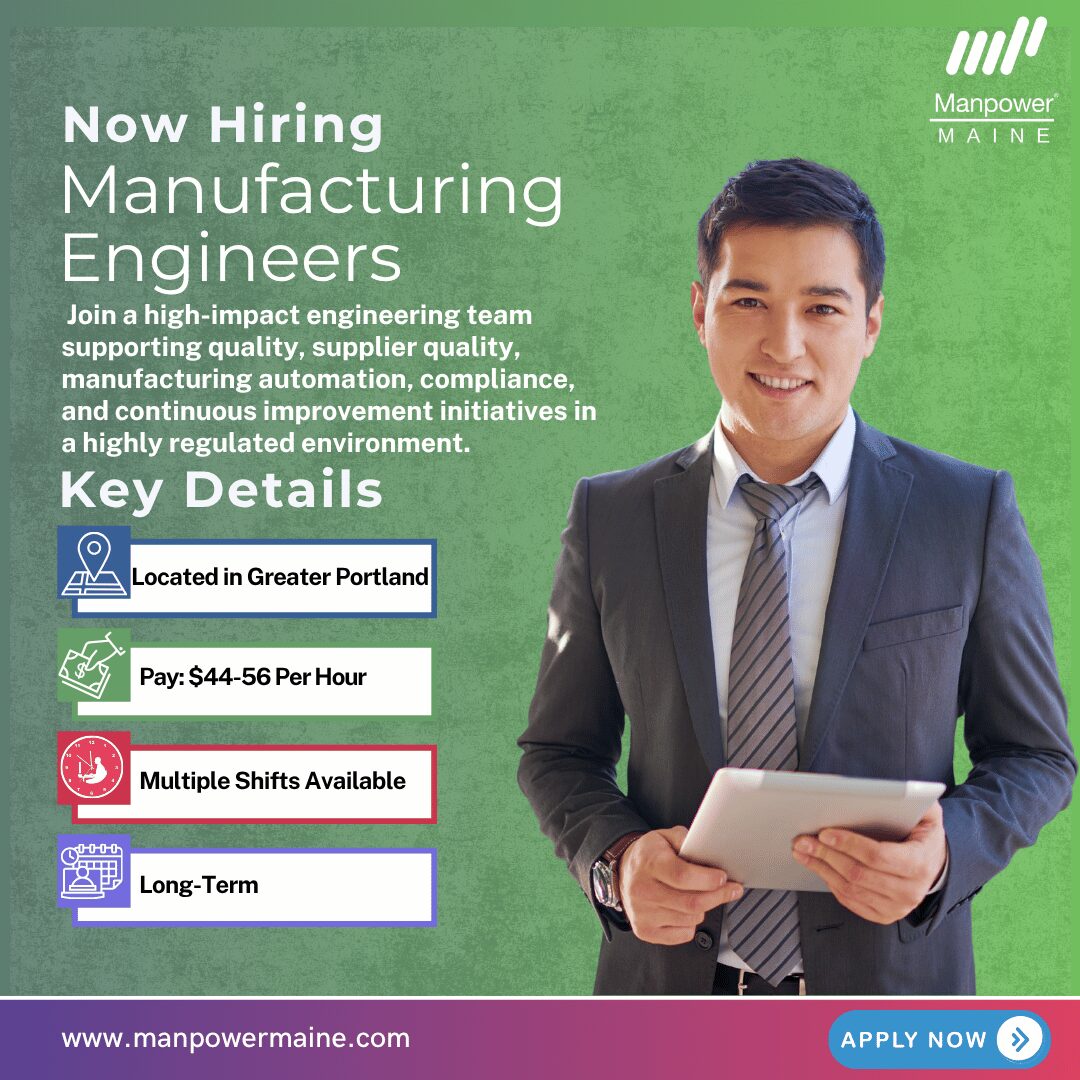 Manufacturing Engineers - Greater Portland - Web