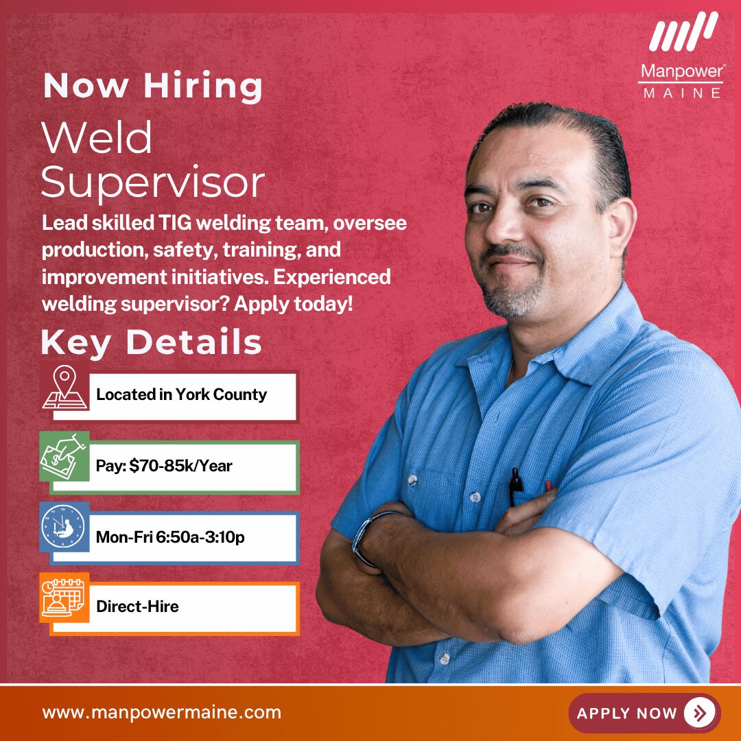 Weld Supervisor - York County - Web
