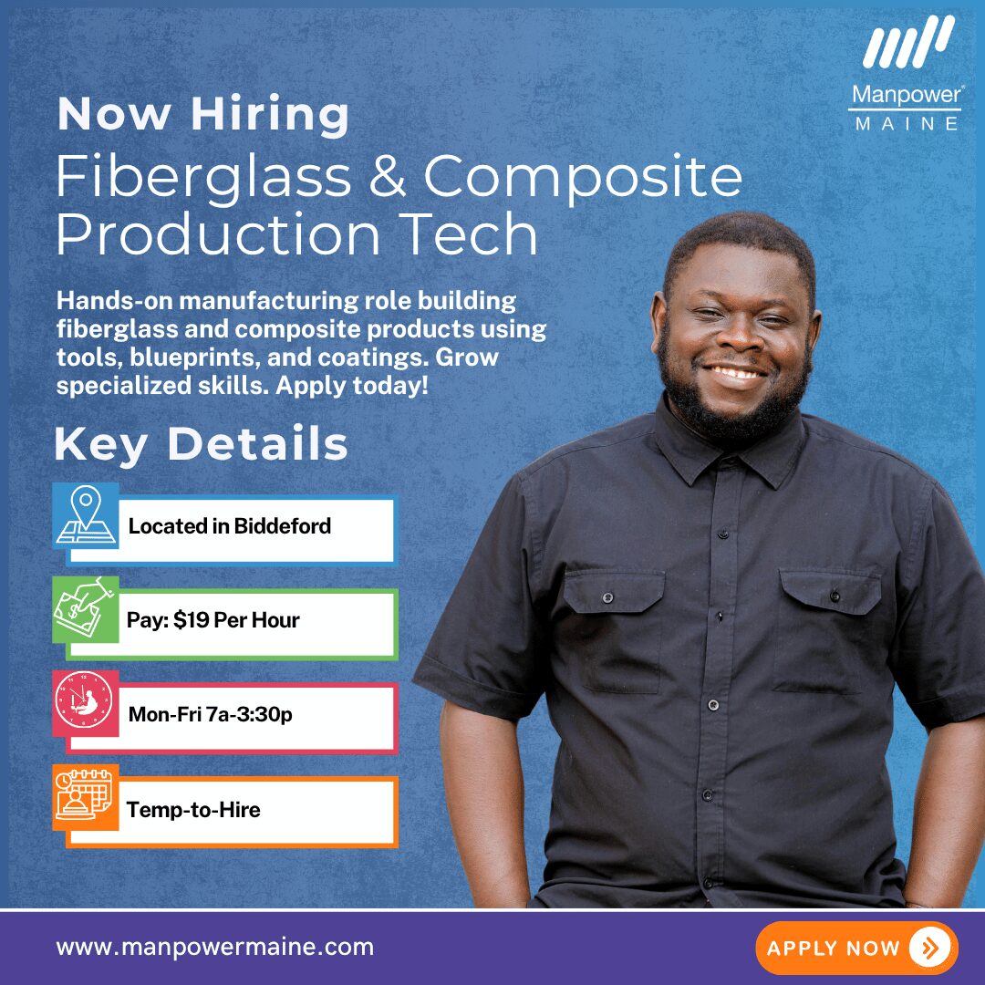 Fiberglass & Composite Production Tech - Biddeford - Web Fiberglass & Composite Production Tech - Biddeford - Web